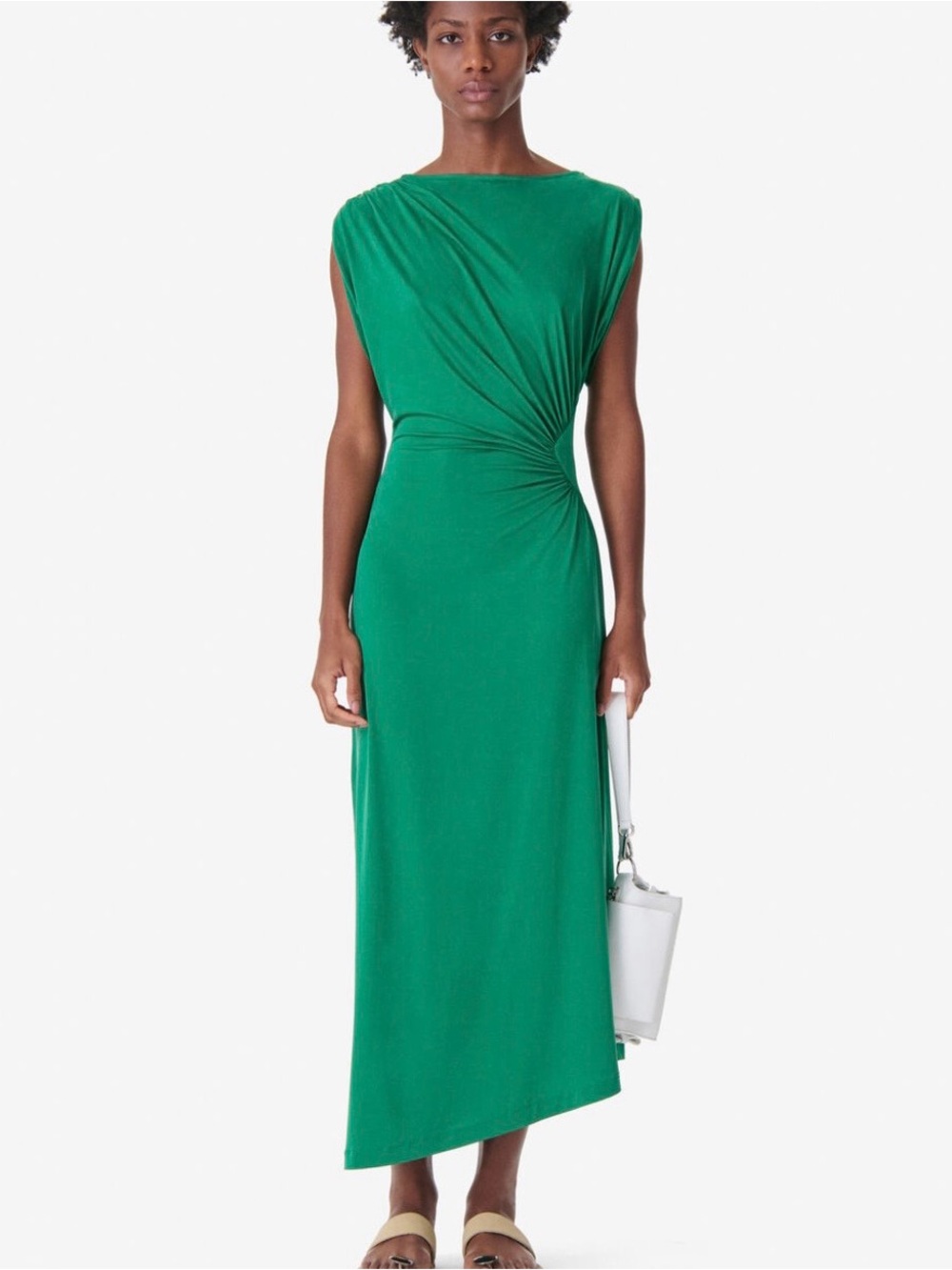 IRO Green Twist-Detail Draped Long Dress XS - NWT
